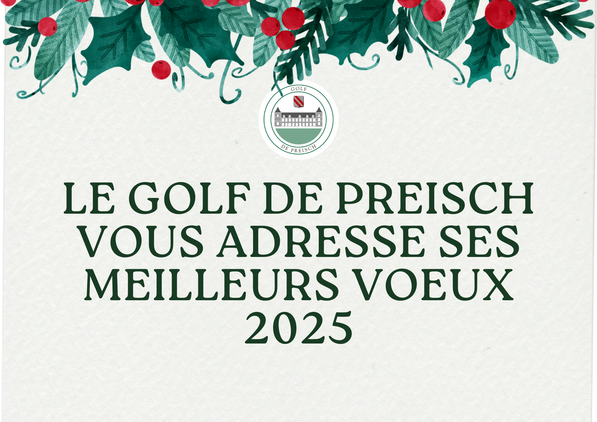 MEILLEURS VOEUX 2025