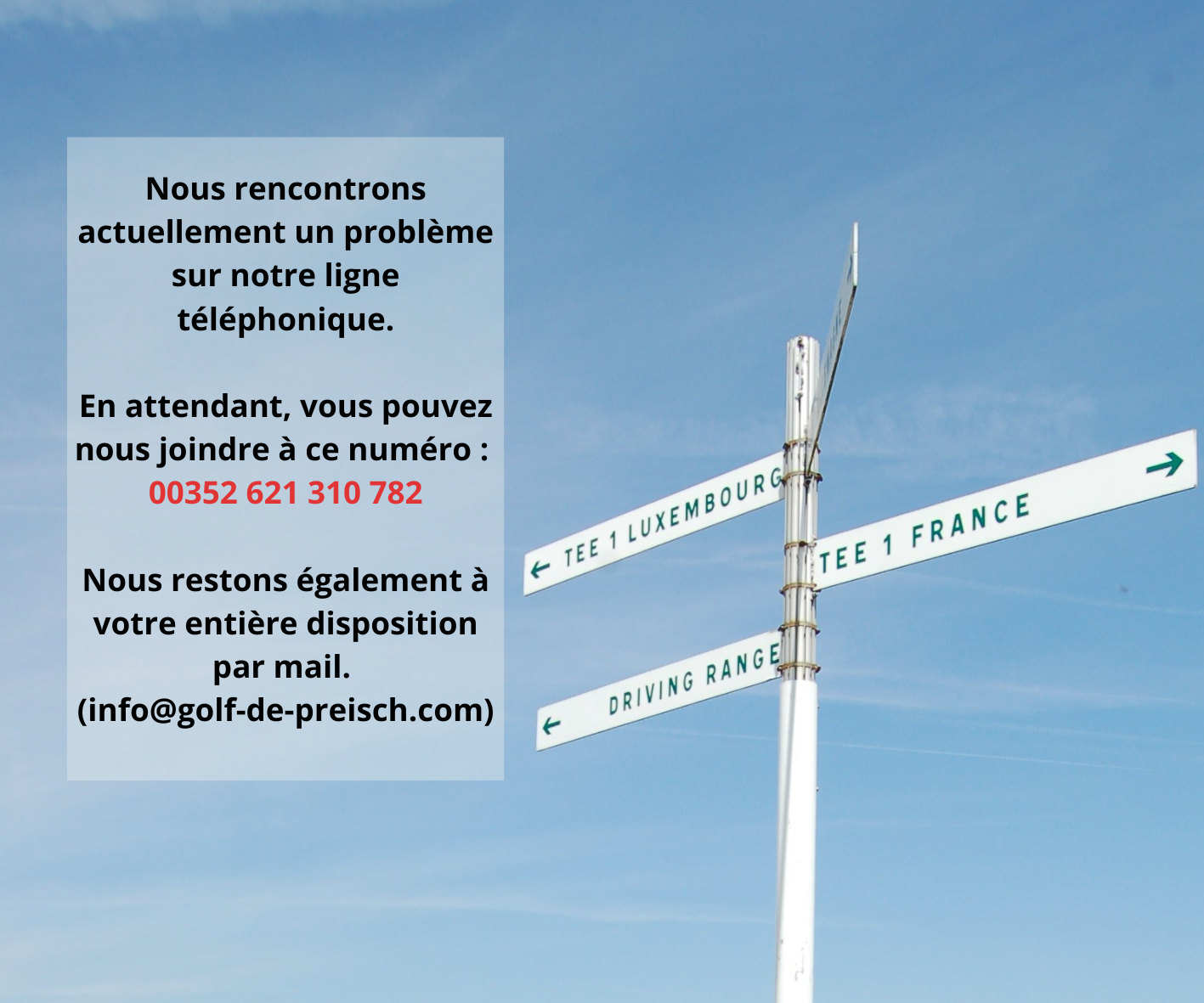 Problème ligne téléphonique 